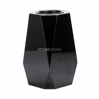 Grabvase in Diamantform WDIAMOND15 – besonderer Schmuck für den Grabstein, modern und zeitlos.