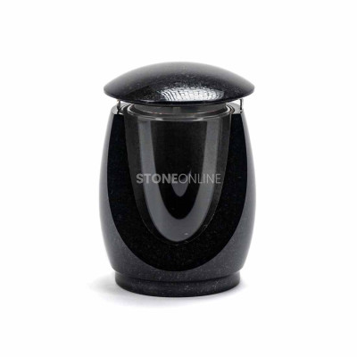 Granitlampe LTIMELESS12MIN – klassische Friedhofslaterne fürs Grabmal.