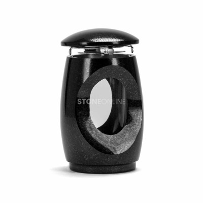 Moderne Grablaterne aus Granit LTIMELESS12MID – elegante Form und Beständigkeit.