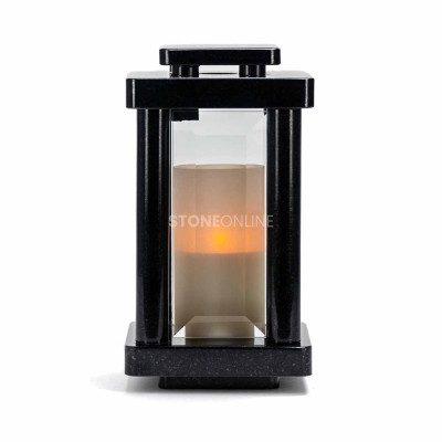 Granit-Laterne für das Grab STYLE – elegante Granitlampe für Grab und Grabmal. StoneOnline.