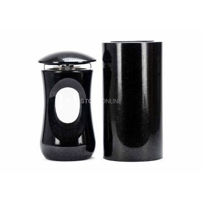 Granit-Set Friedhof – Grablaterne LTIMELESS15 und Vase WTUBA15 für Blumen.