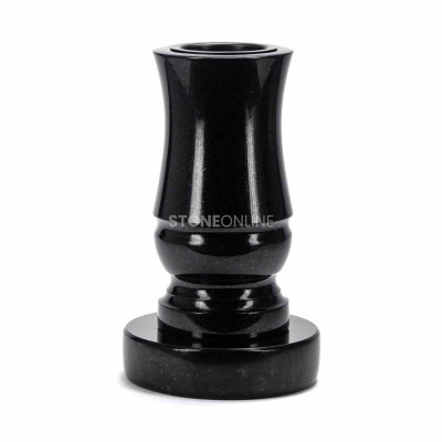 Moderne Vase WMODERN15 auf Sockel PROUND – Granitset für den Friedhof von StoneOnline.