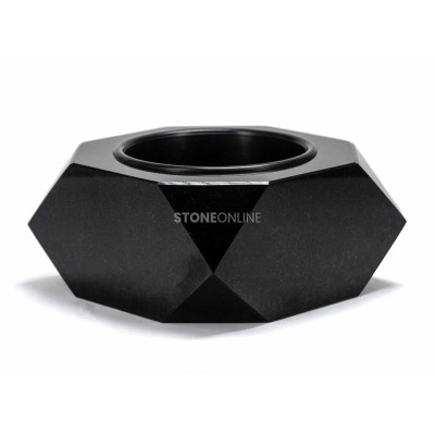 Granit‑Schale DIAMOND MDIAMOND StoneOnline für den Friedhof – elegante Grabschale aus Naturstein.