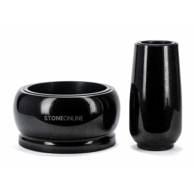 Set WBASIC15 FAME 30 cm – großes Granitset für den Friedhof, StoneOnline.