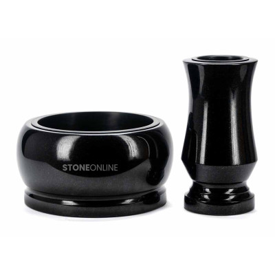 Set WTRENDY15 FAME 30 cm – repräsentatives Granitset für den Friedhof, StoneOnline.
