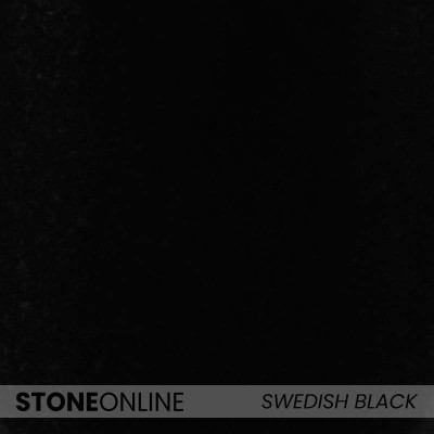 SWEDISH BLACK (SZWED CZARNY) – Sehr dunkler, fast schwarzer Granit, feinkörnig – pure Eleganz.